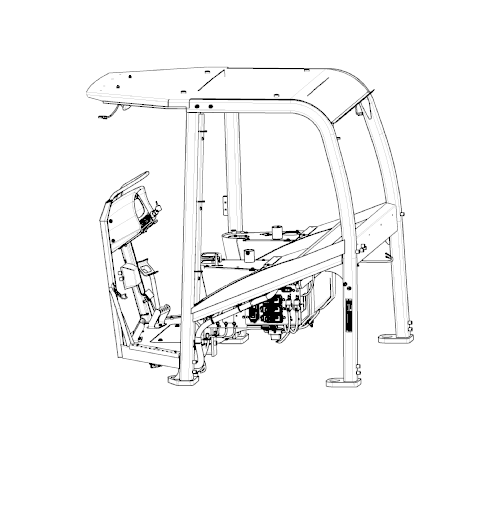 Схема запчастей Case 850M WT/LGP - (90.150.AW) - CANOPY, ROPS, SERVICE (90) - PLATFORM, CAB, BODYWORK AND DECALS