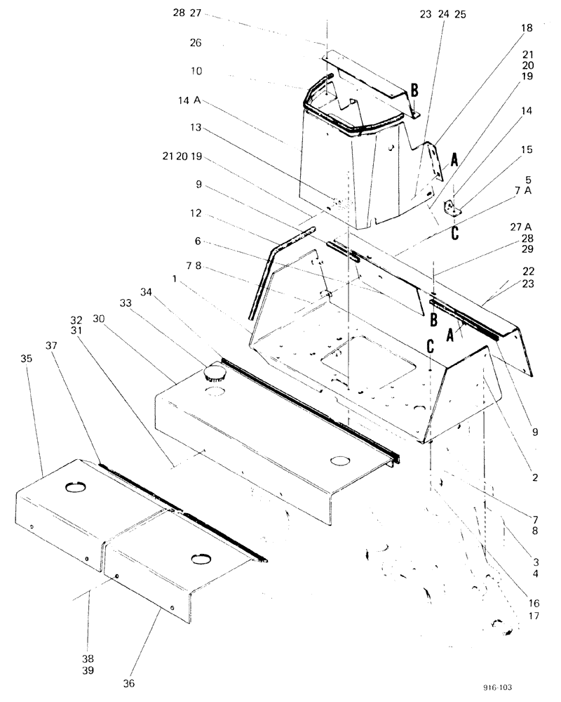 Схема запчастей Case 580F - (248) - AXIAL BACKHOE CONTROL TOWER, UP TO NO 3.775.310, WITHOUT OR NOT FOR SUEDISH (84) - BOOMS, DIPPERS & BUCKETS