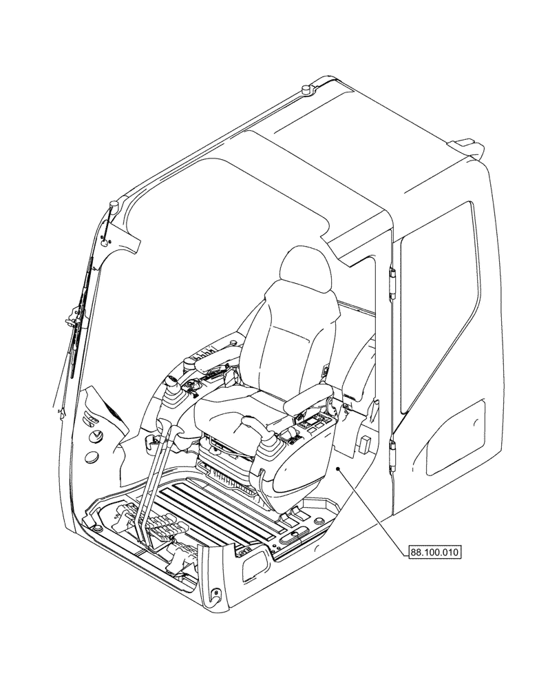 Схема запчастей Case CX145D SR LC W/BLADE - (88.000.00) - SECTION INDEX - ACCESSORIES (88) - ACCESSORIES