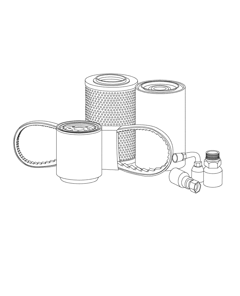 Схема запчастей Case AQ-6WG1XASS11 - (05.100.01[01]) - INITIAL STOCKING LIST (LIST A) (05) - SERVICE & MAINTENANCE