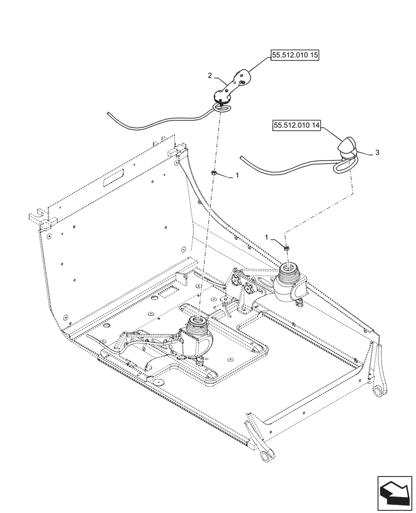 Схема запчастей Case TR340 - (55.512.010[13]) - LEVEL 350 HANDLE GRIPS, ELECTRO-HYDRAULIC CONTROLS, W/ MULTIFUNCTIONAL ELECTRICAL CONTROLS (55) - ELECTRICAL SYSTEMS