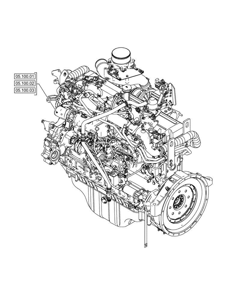 Схема запчастей Case AQ-6WG1XASS11 - (00.000.005[01]) - PICTORIAL INDEX - MACHINE COMPLETION AND EQUIPMENT (00) - GENERAL & PICTORIAL INDEX