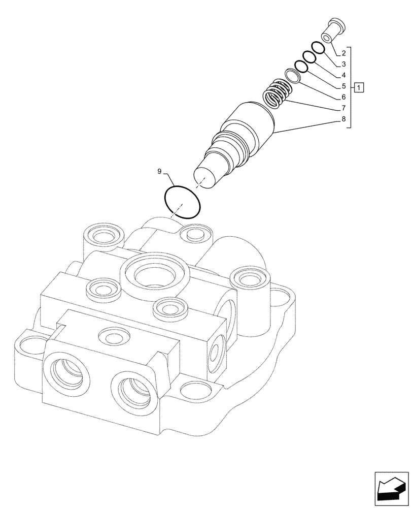 Схема запчастей Case CX470B - (08-72[03]) - MOTOR ASSY - SWING (08) - HYDRAULICS