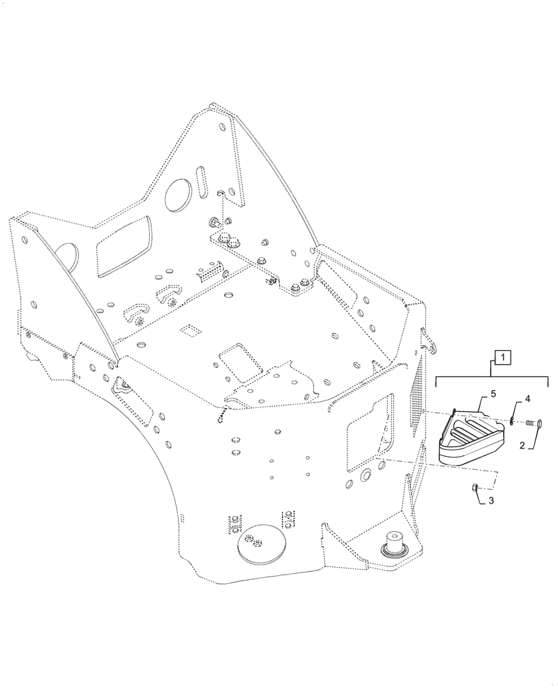 Схема запчастей Case DV23CC - (39.100.AS[02]) - FRAME, REAR, STEP (39) - FRAMES AND BALLASTING