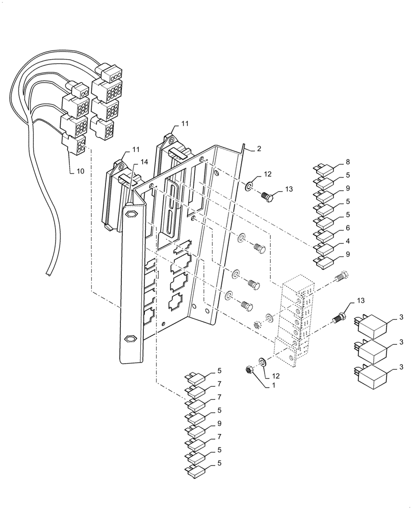 Схема запчастей Case DV23CC - (55.512.BQ[02a]) - FUSE HOLDER - ASN NFNTT0186 (55) - ELECTRICAL SYSTEMS