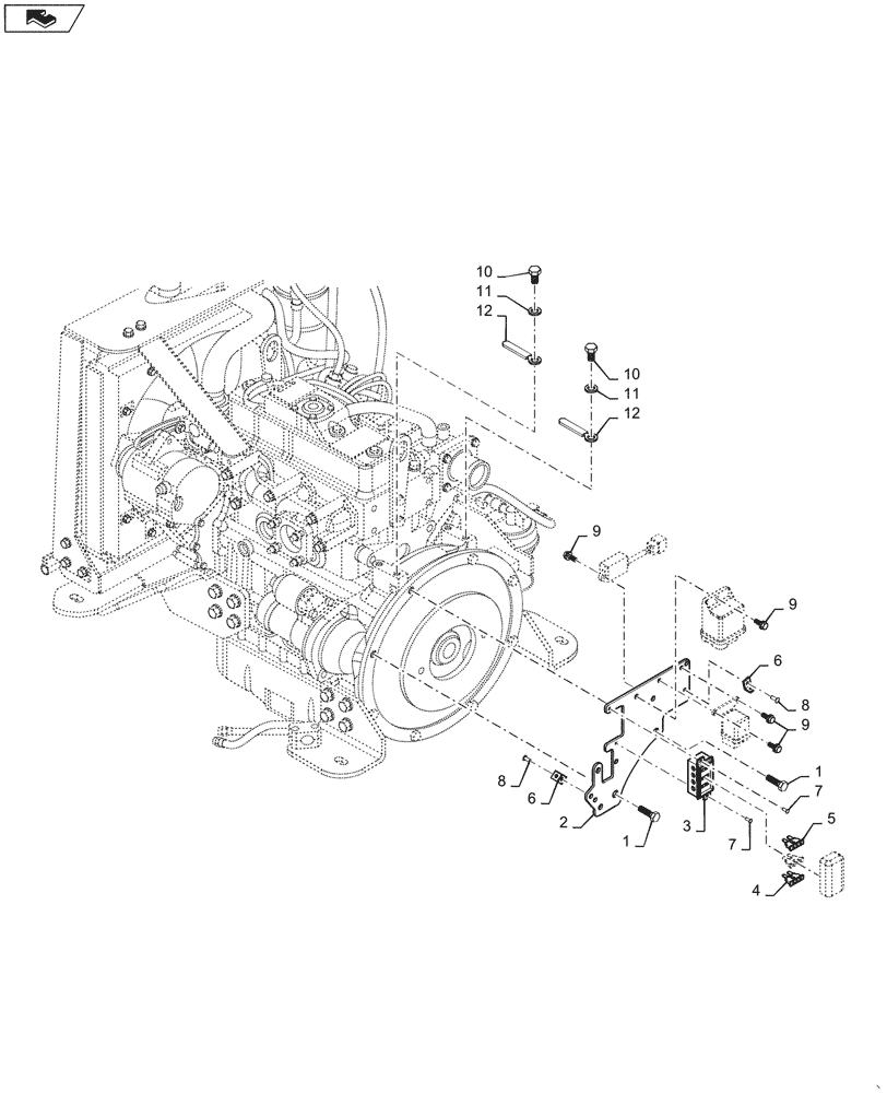 Схема запчастей Case DV26 - (55.100.DO[01a]) - FUSE BOX - ASN NFNTU0426 (55) - ELECTRICAL SYSTEMS