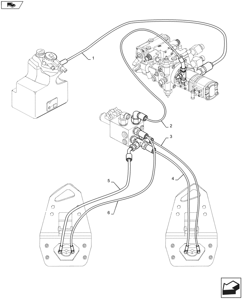 Схема запчастей Case DV23CC - (35.903.AE[01b]) - VIBRATION DAMPER, HOSE (35) - HYDRAULIC SYSTEMS