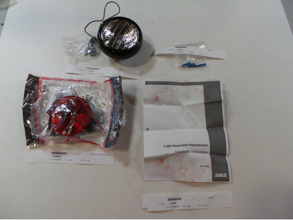 Схема запчастей Case 480F LL - (9-159) - KIT FLOOD AND TAIL LAMP KIT (09) - CHASSIS/ATTACHMENTS