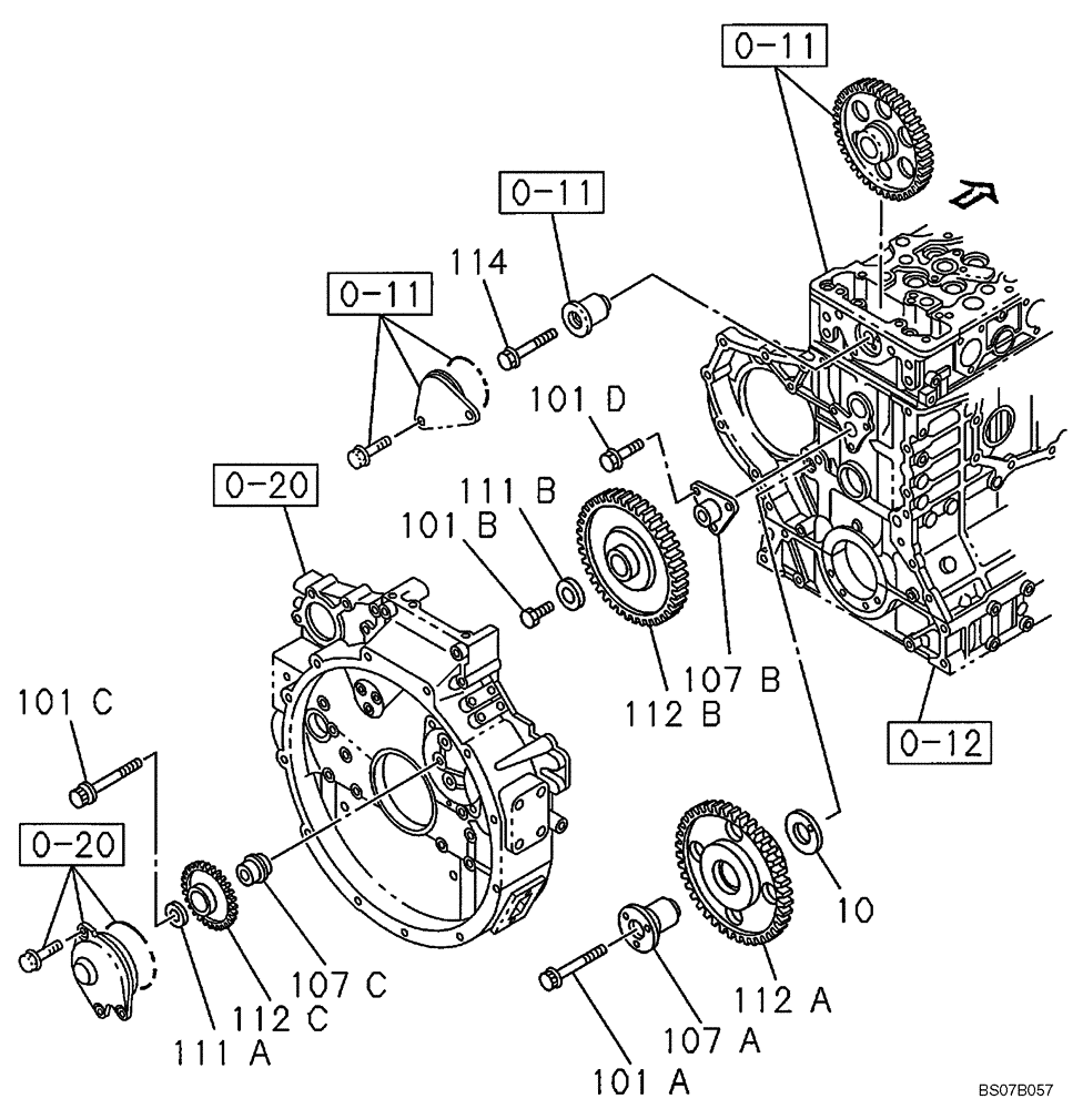 Схема запчастей Case CX470B - (02-16) - CAMSHAFT - VALVE MECHANISM (02) - ENGINE