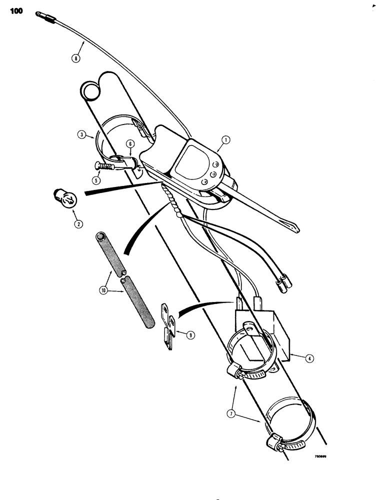 Схема запчастей Case 680G - (100) - ELECTRICAL SYSTEM, TURN SIGNAL AND FLASHER CONTROL (04) - ELECTRICAL SYSTEMS