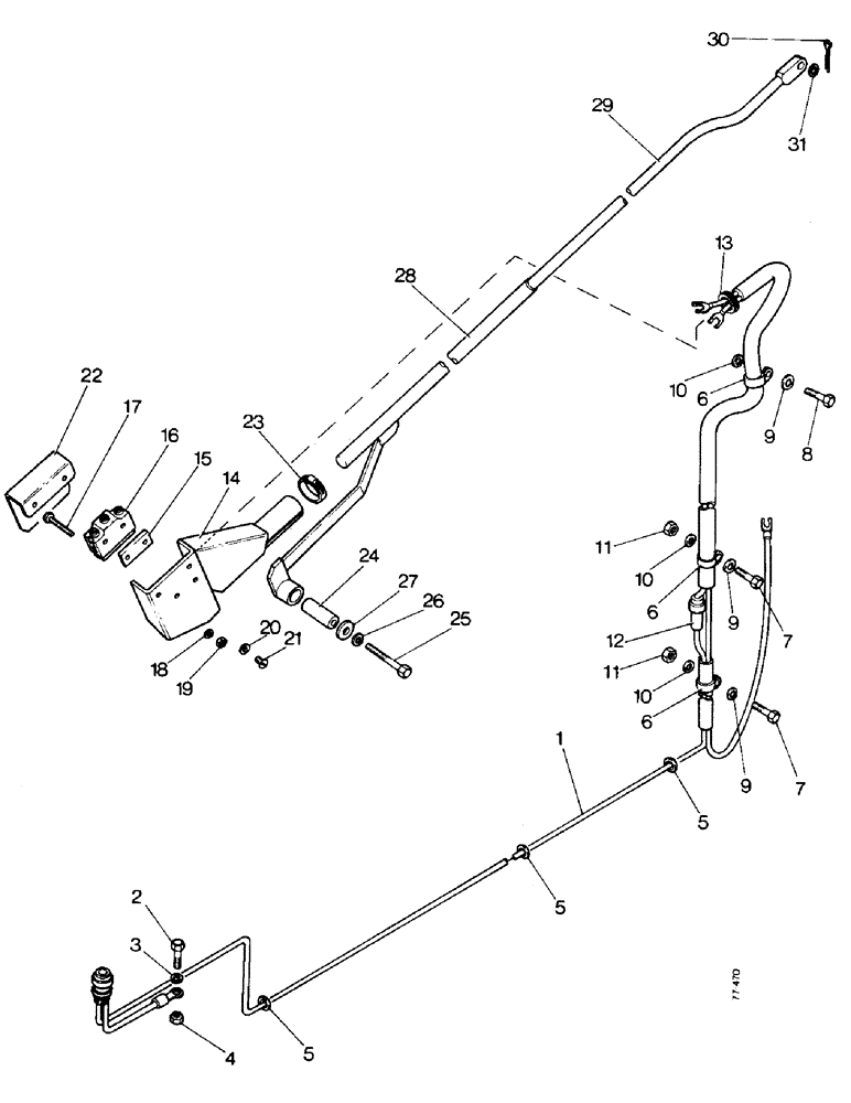 Схема запчастей Case 850 - (J07-1) - RETURN TO DIG MECHANISM (05) - UPPERSTRUCTURE CHASSIS