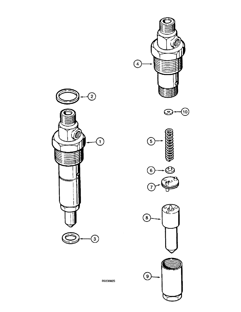 Схема запчастей Case 590SL - (3-18) - FUEL INJECTION NOZZLE, 4T-390 EMISSIONS CERTIFIED ENGINE (03) - FUEL SYSTEM