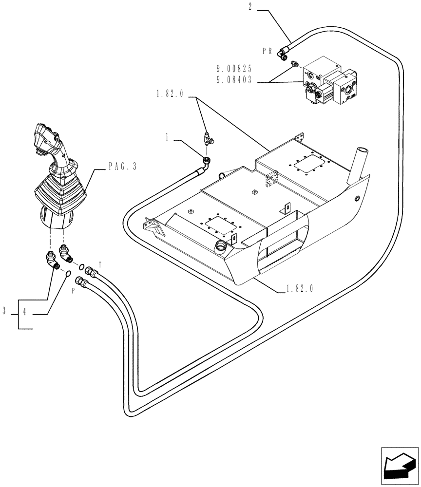 Схема запчастей Case TX945 - (9.00581[06]) - ROPS CANOPY - COMPONENTS - OPTIONAL CODE 749260031 (90) - PLATFORM, CAB, BODYWORK AND DECALS