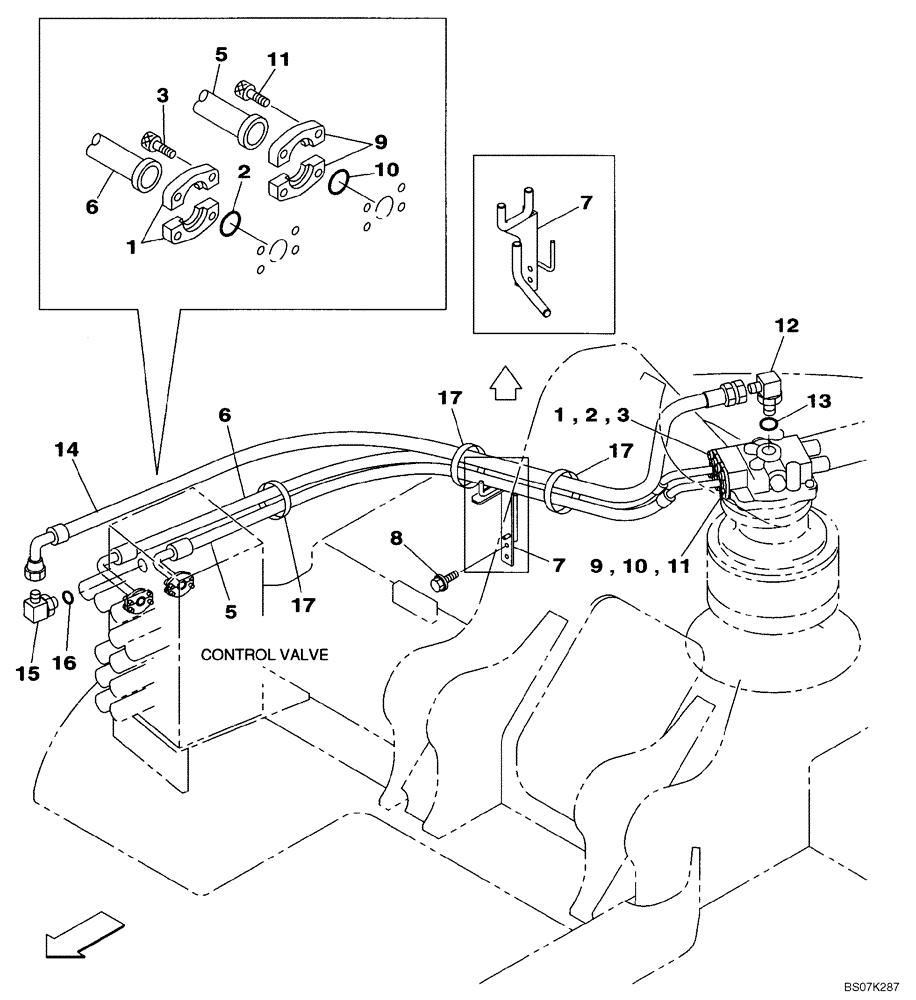 Схема запчастей Case CX225SR - (08-12) - HYDRAULICS - SWING (08) - HYDRAULICS