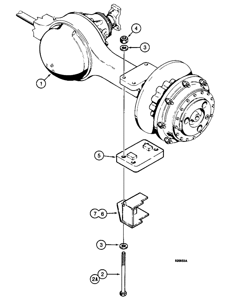 Схема запчастей Case W14 - (330) - AXLE ASSEMBLIES, DISC BRAKE AXLES (06) - POWER TRAIN