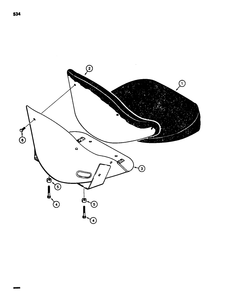 Схема запчастей Case 580SD - (534) - D93313 DELUXE SEAT ASSEMBLY (09) - CHASSIS/ATTACHMENTS