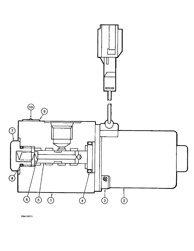 Схема запчастей Case 9020B - (8-126) - FREE SWING SOLENOID VALVE (08) - HYDRAULICS