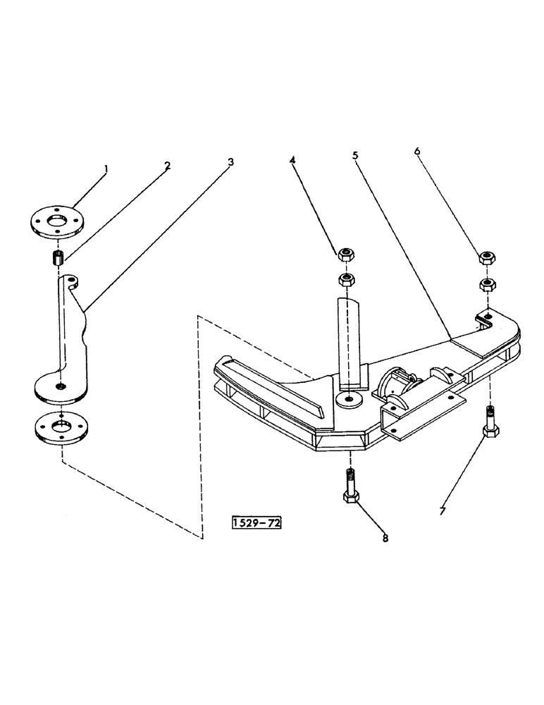Схема запчастей Case 1529 - (174) - TREE SHEAR, 18" 