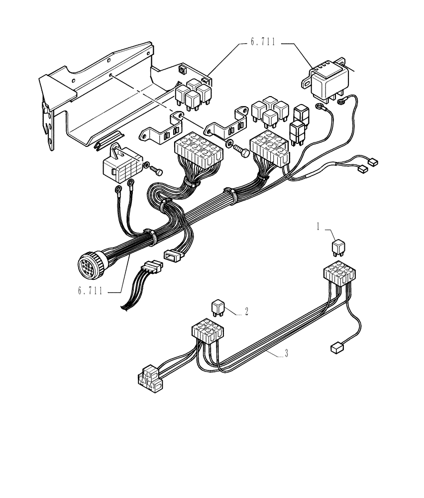 Схема запчастей Case 1850K - (9.653[34]) - ROPS CAB WITH CONDITIONER - OPTIONAL CODE 784110191 (19) - OPTIONS