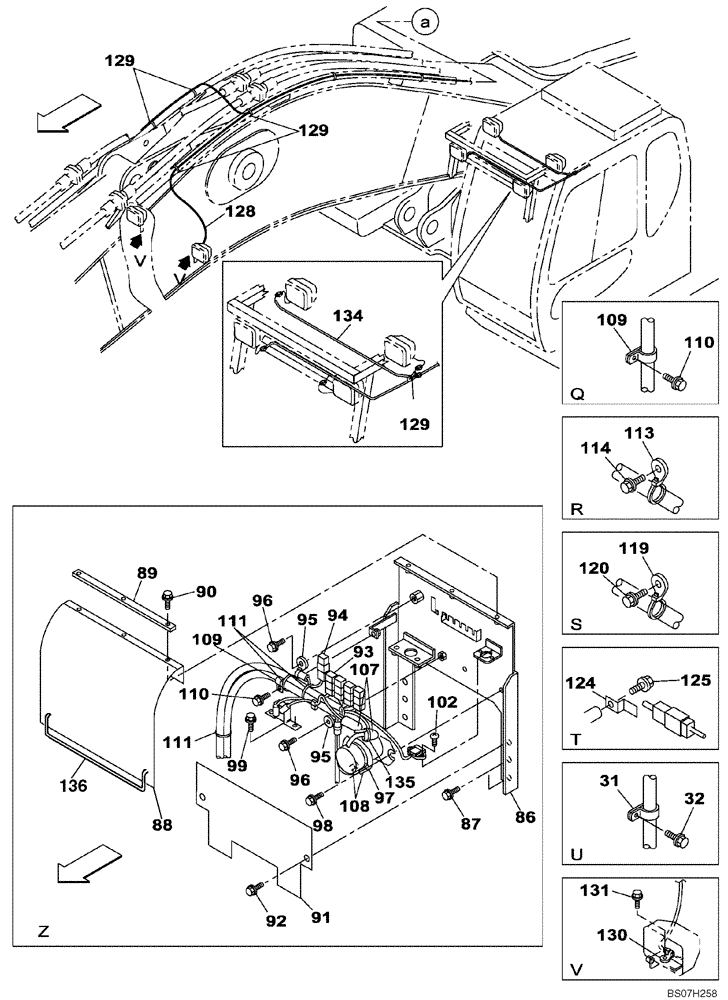 Схема запчастей Case CX700 - (04-003-00[01]) - CHASSIS ELECTRICAL CIRCUIT (04) - ELECTRICAL SYSTEMS