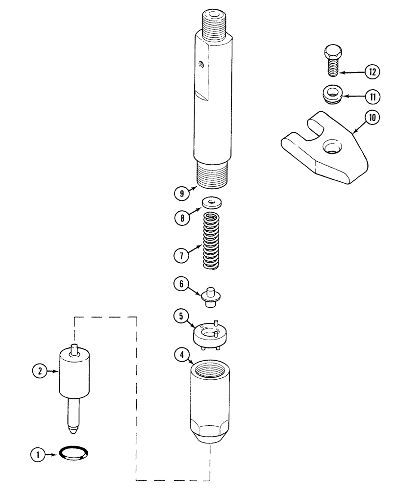 Схема запчастей Case 380B - (3-08) - FUEL INJECTION NOZZLE (03) - FUEL SYSTEM