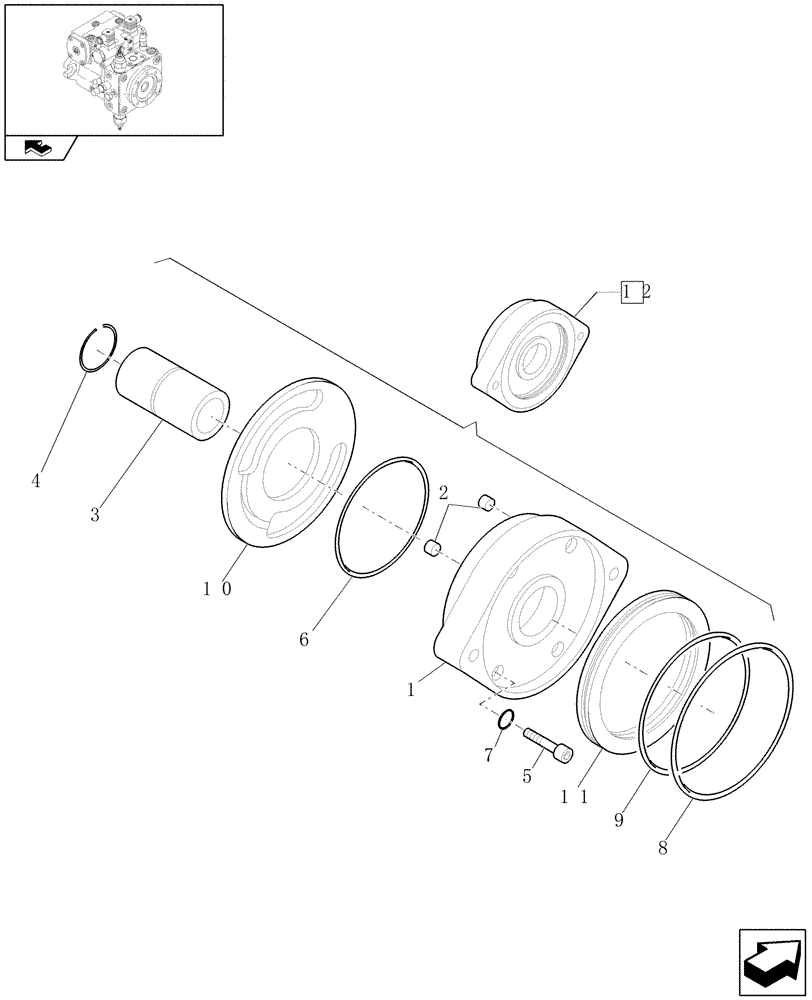 Схема запчастей Case 21E - (1.82.3[09]) - HYDRAULIC SYSTEM SOLENOID VALVE (07) - HYDRAULIC SYSTEMS