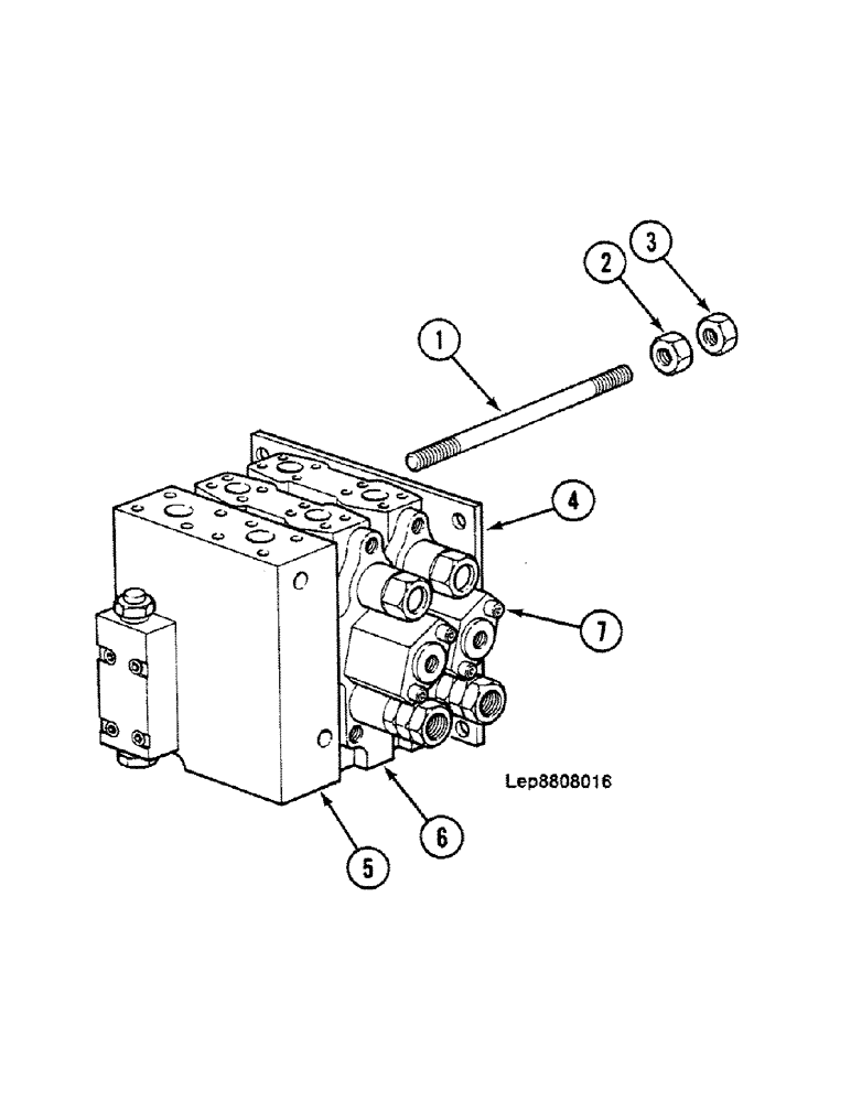 Схема запчастей Case 688C - (7-08) - DRIVE CONTROL VALVE (07.1) - UNDERCARRIAGE HYDRAULICS