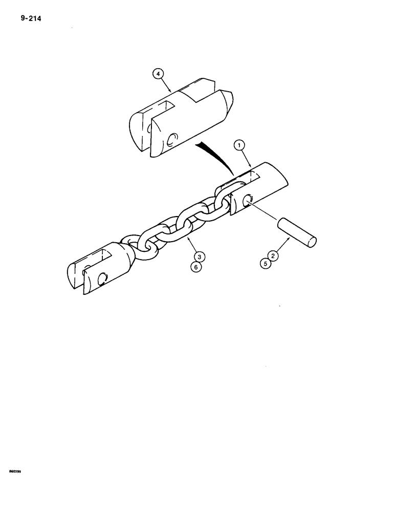 Схема запчастей Case CASE - (9-214) - PLOW BLADE BULLET AND MANDREL (09) - CHASSIS