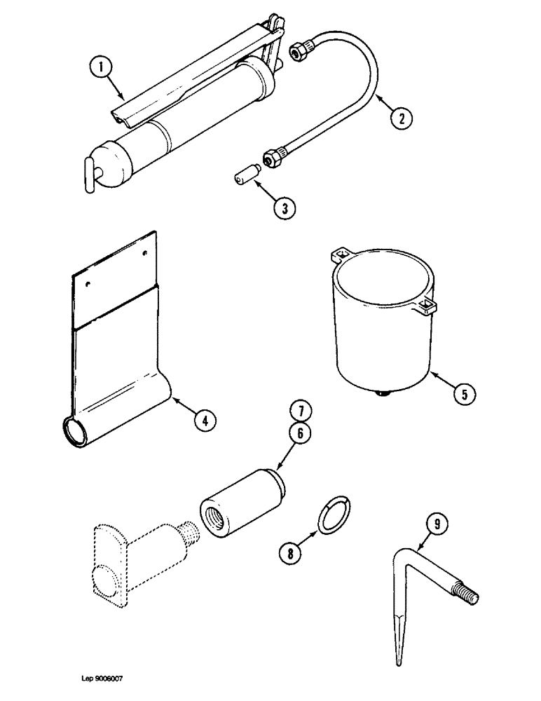 Схема запчастей Case 1088 - (9H-08) - TOOLS (09) - CHASSIS/ATTACHMENTS
