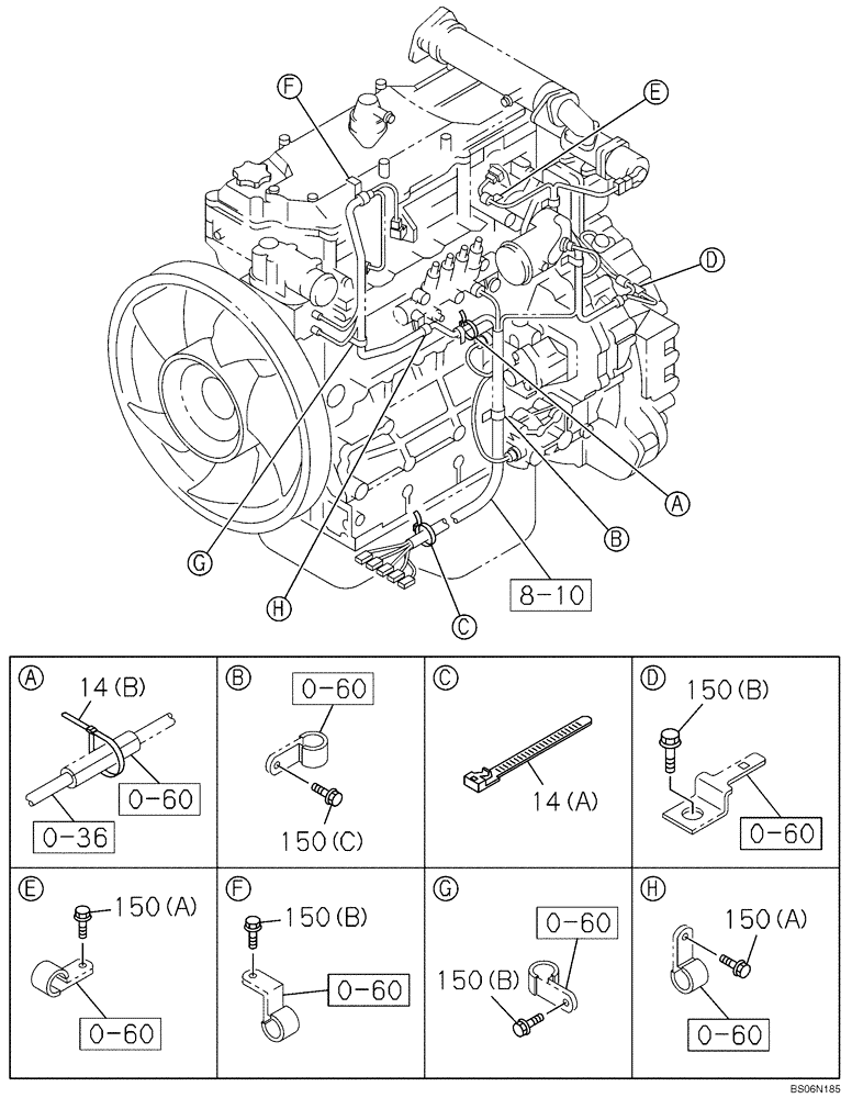 Схема запчастей Case CX210BLR - (04-04) - BRACKET (04) - ELECTRICAL SYSTEMS