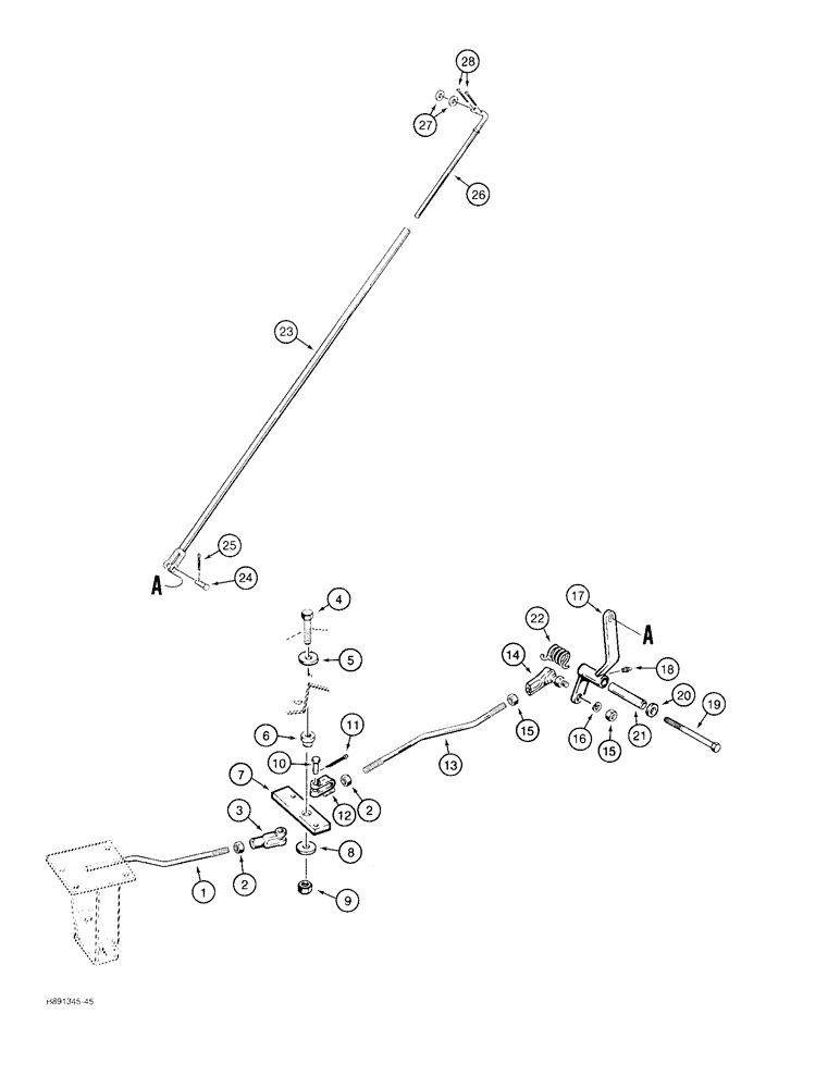 Схема запчастей Case 480F LL - (9-006) - LOADER ANTIROLLBACK CONTROL (09) - CHASSIS/ATTACHMENTS
