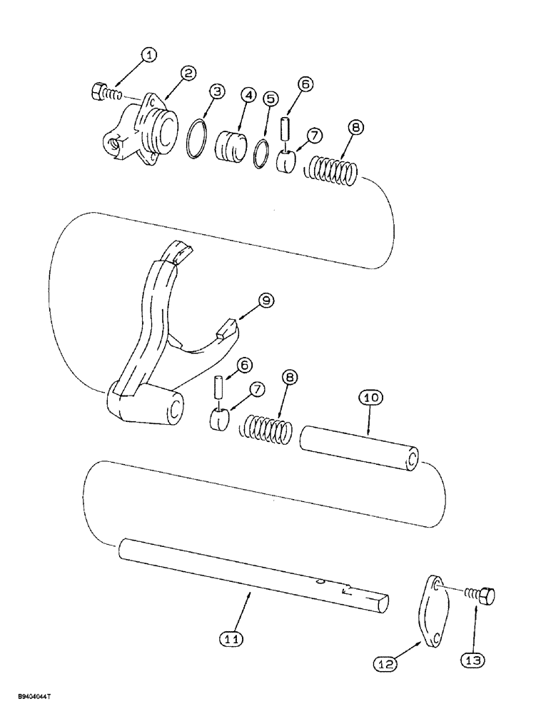 Схема запчастей Case 860 - (6-65C) - FRONT & REAR AXLE ASSEMBLIES - DIFFERENTIAL LOCK, AXLES W/HYDRAULIC LOCKING DIFFERENTIAL (06) - POWER TRAIN