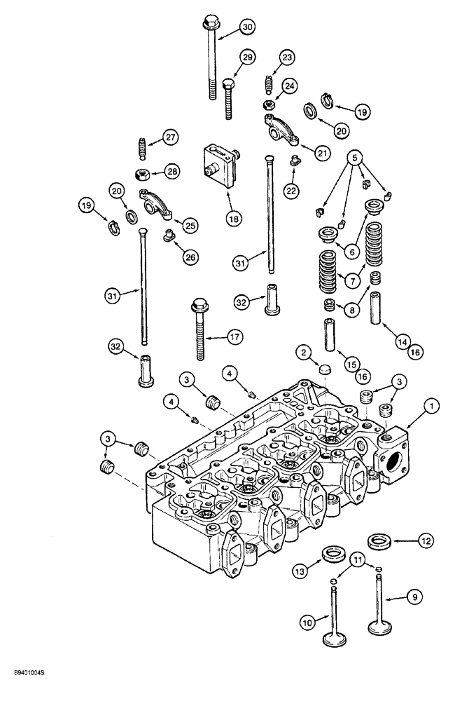 Схема запчастей Case 760 - (02-028) - VALVE MECHANISM, 4-390 ENGINE (10) - ENGINE