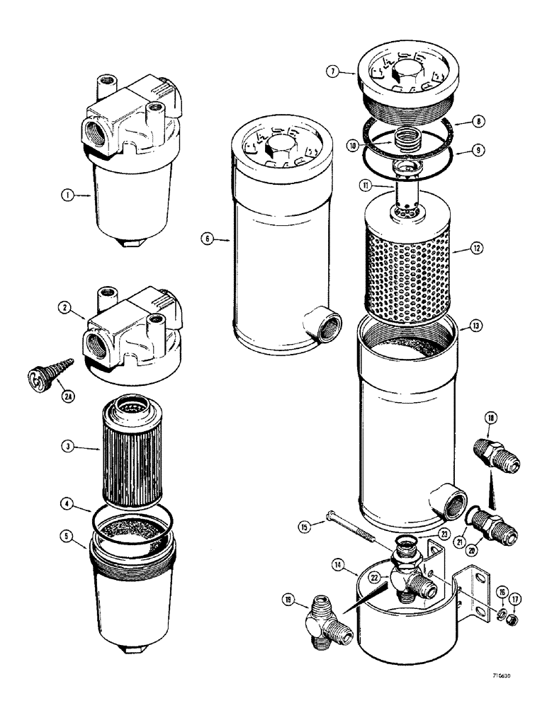 Схема запчастей Case 1150 - (090) - TRANSMISSION OIL FILTERS, D32618 TRANSMISSION OIL FILTER (07) - HYDRAULIC SYSTEM