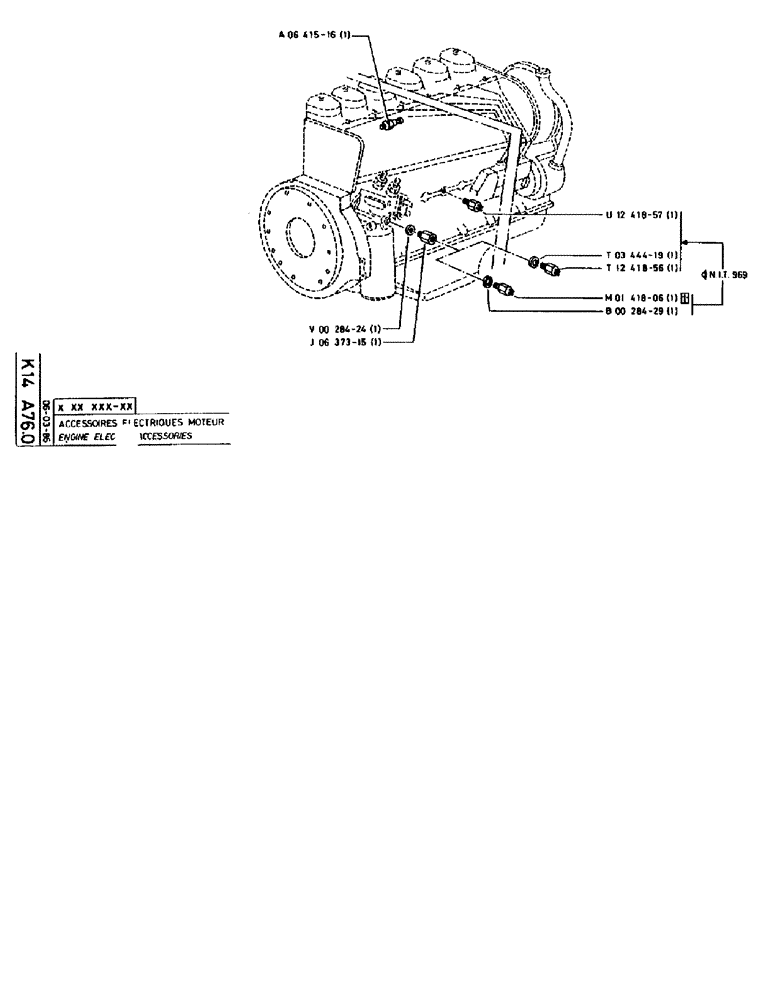 Схема запчастей Case 90BCL - (367) - ENGINE ELECTRICAL ACCESSORIES (06) - ELECTRICAL SYSTEMS