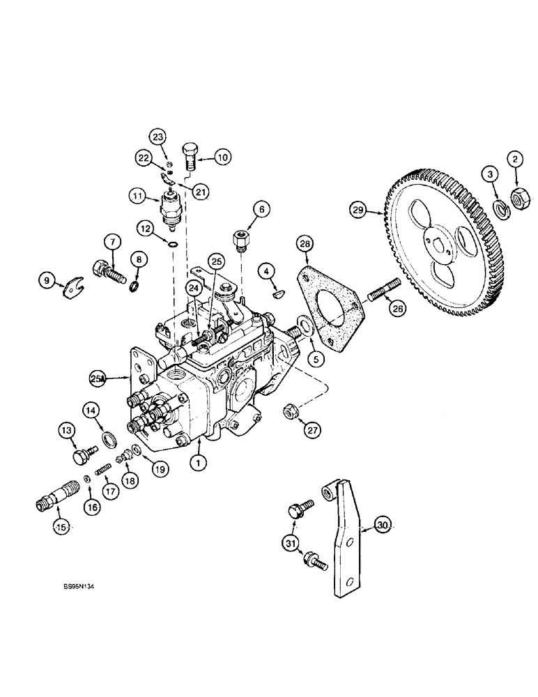 Схема запчастей Case 9010 - (3-12) - FUEL INJECTION PUMP AND DRIVE, 4T-390 ENGINE (03) - FUEL SYSTEM