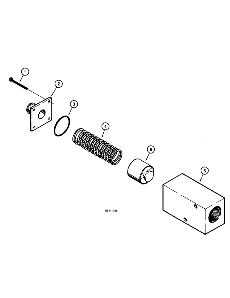 Схема запчастей Case 821B - (8-44) - BYPASS VALVE - COOLER (08) - HYDRAULICS