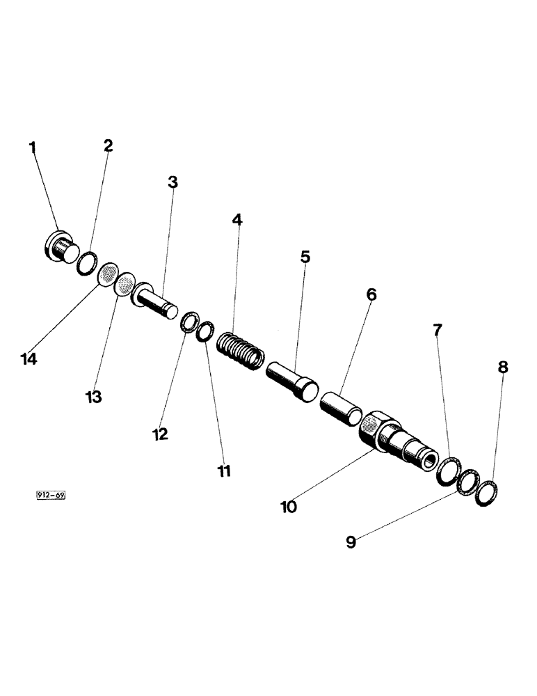Схема запчастей Case 35 - (174) - CARTRIDGE - RELIEF VALVE 