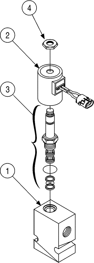 Схема запчастей Case 6010 - (06-09) - VALVE, CHECK - THRUST/PULLBACK BYPASS (35) - HYDRAULIC SYSTEMS