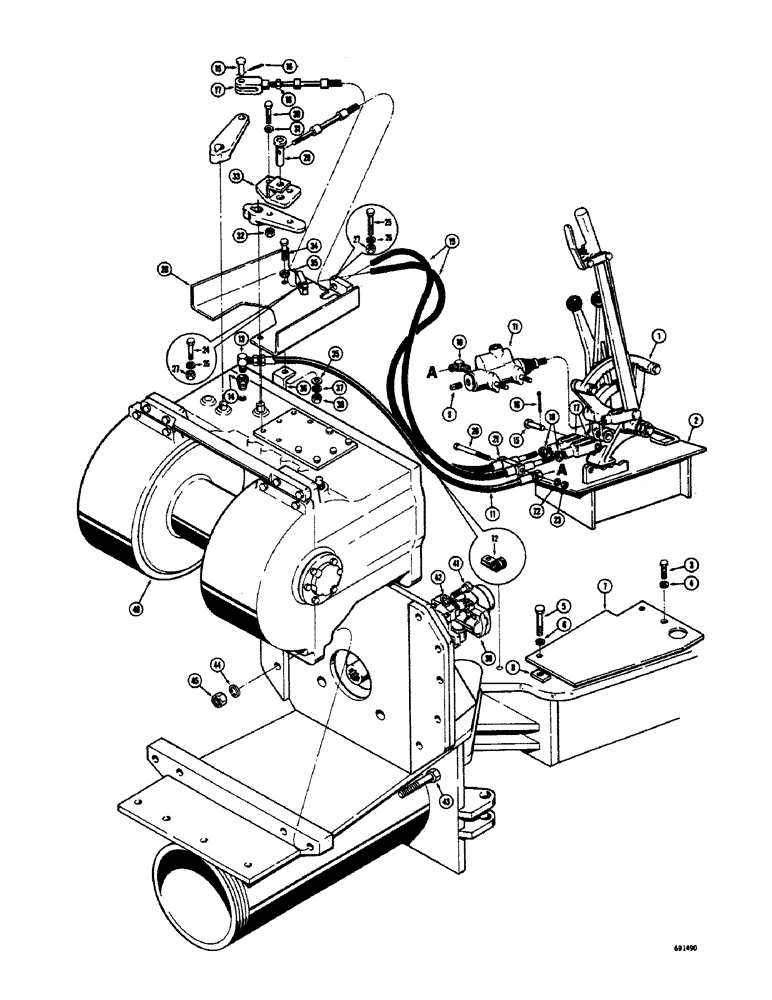 Схема запчастей Case 300 - (136) - WINCH AND WINCH CONTROLS, HOLT WINCH (18) - ATTACHMENT ACCESSORIES