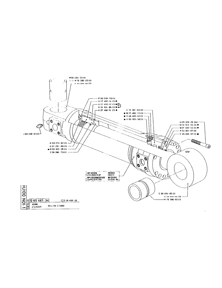 Схема запчастей Case 160CK - (168) - CYLINDER (07) - HYDRAULIC SYSTEM