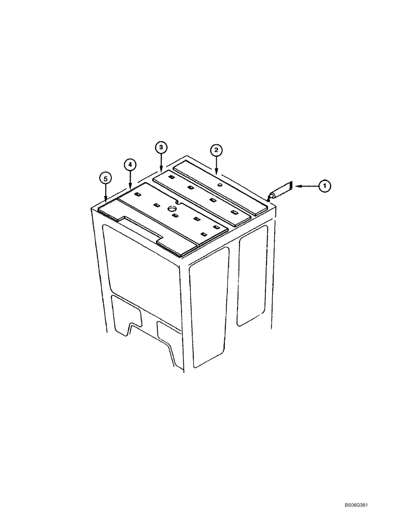Схема запчастей Case 865 - (09.37[00]) - CAB - UPPER UPHOLSTERY (09) - CHASSIS