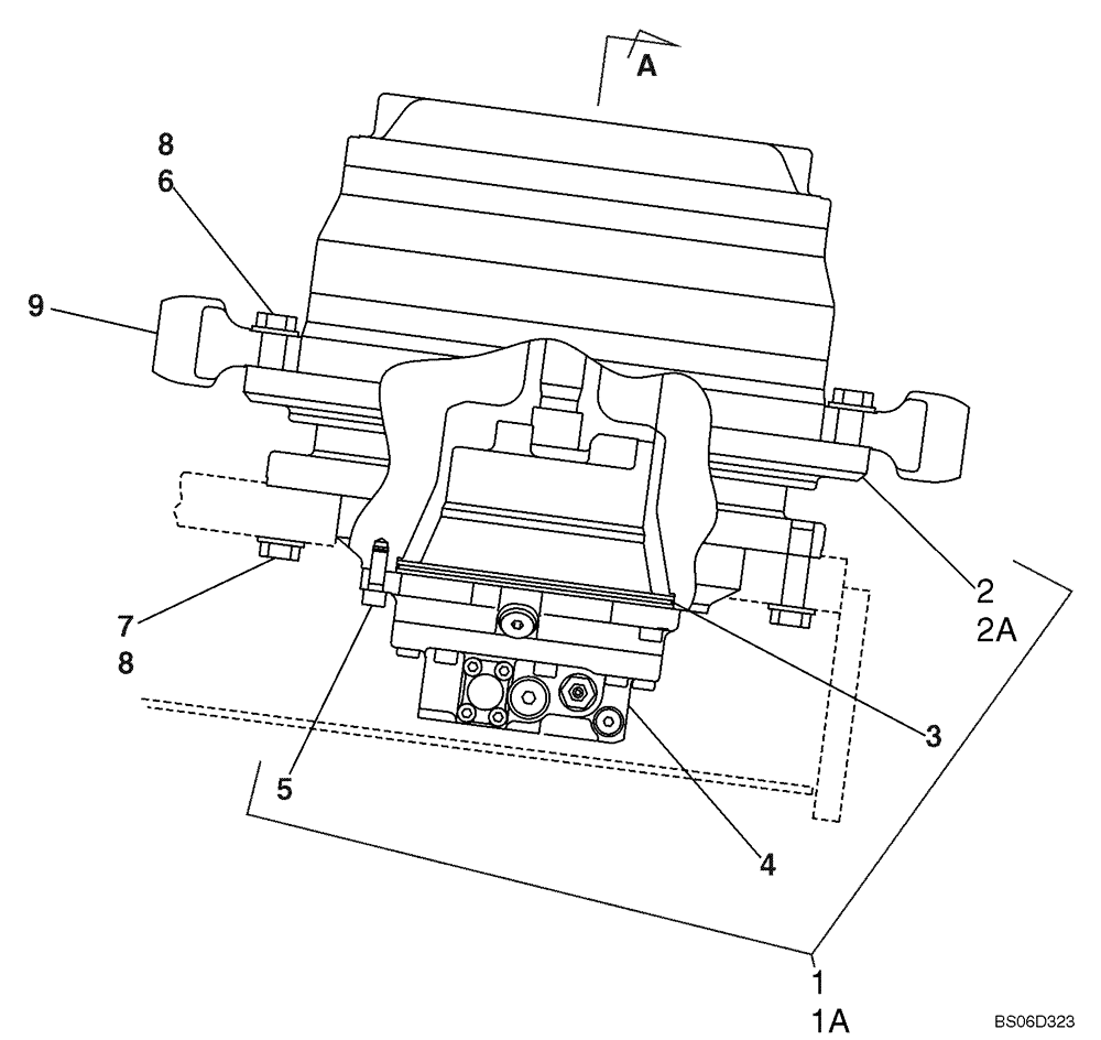 Схема запчастей Case CX800 - (06-01) - TRACK DRIVE ASSY (06) - POWER TRAIN
