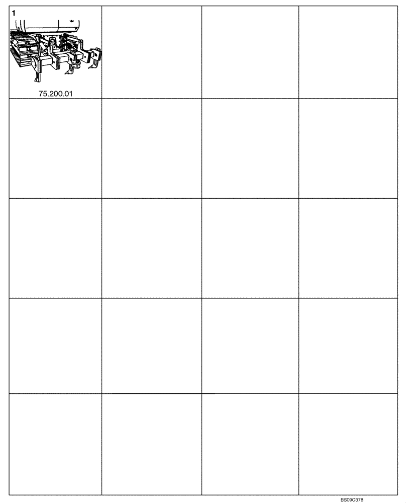 Схема запчастей Case 650L - (75.000.01) - SOIL PREPARATION - DRUM ASSY - SECTION PICTORIAL (75) - SOIL PREPARATION