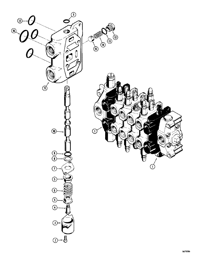 Схема запчастей Case 34 - (150) - D26842 BACKHOE STABILIZER SECTION 