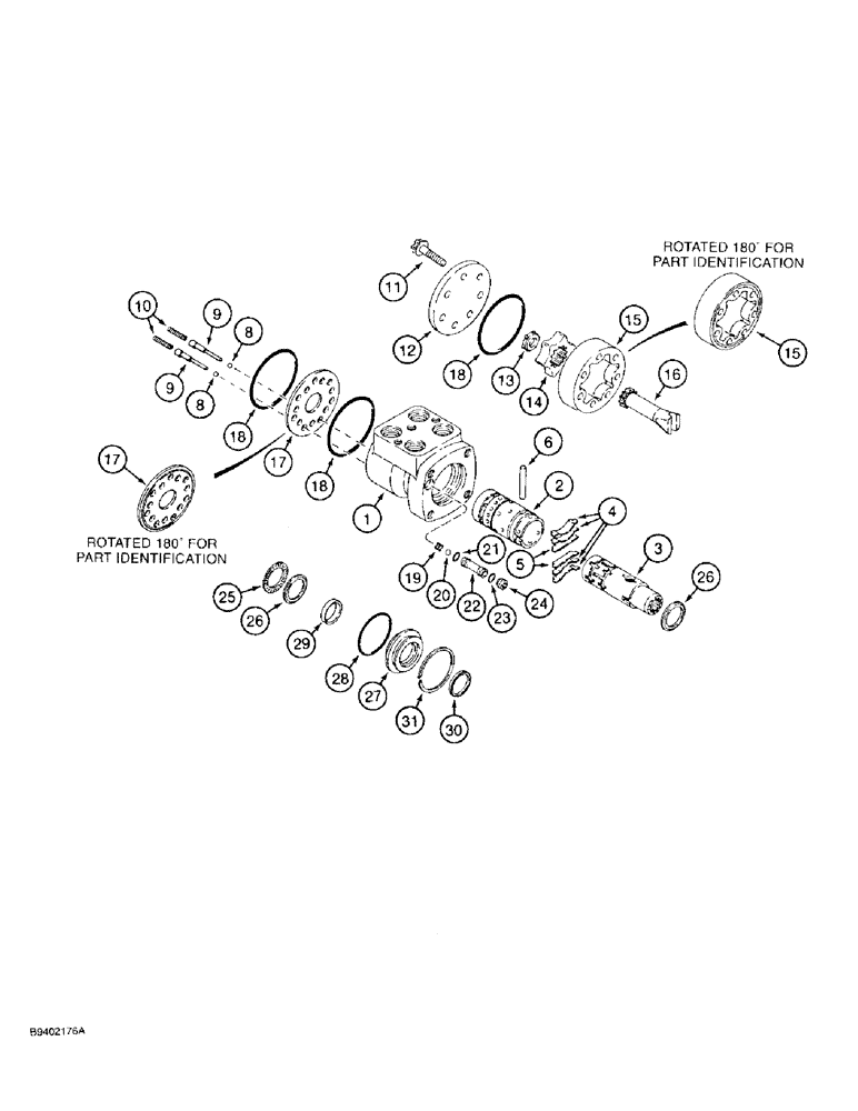 Схема запчастей Case 580SK - (5-13A) - STEERING CONTROL VALVE (05) - STEERING