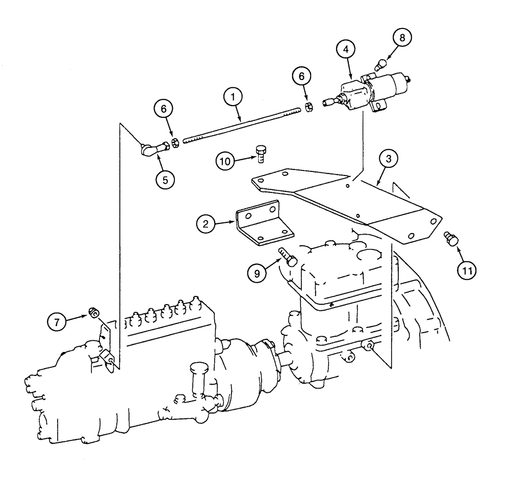 Схема запчастей Case 9050B - (4-24) - EMERGENCY ENGINE STOP, 6D22-T ENGINE (04) - ELECTRICAL SYSTEMS