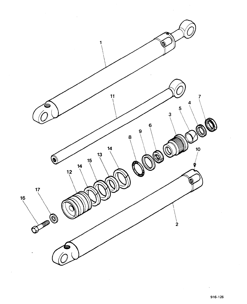 Схема запчастей Case 580F - (212) - SIDE SHIFT BACKHOE, STABILIZER CYLINDERS (35) - HYDRAULIC SYSTEMS