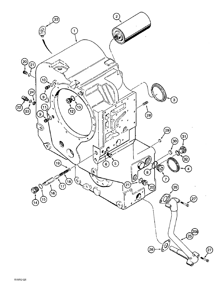 Схема запчастей Case 821B - (6-08) - TRANSMISSION ASSEMBLY, HOUSING (06) - POWER TRAIN