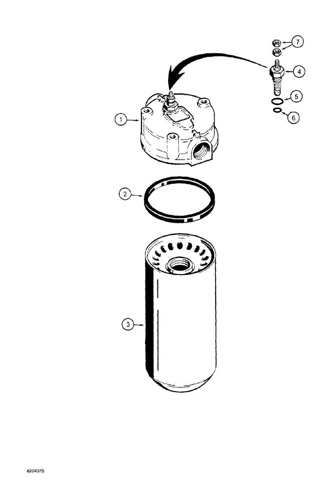 Схема запчастей Case 760 - (08-168) - HYDRAULIC OIL RETURN FILTER (35) - HYDRAULIC SYSTEMS